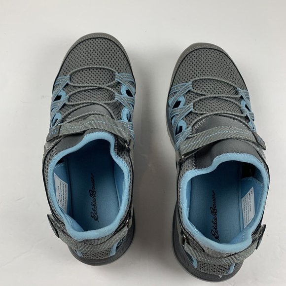 Eddie Bauer Sutton Hybrid Waterproof Hiking Shoes Women's 8M Gray/Blue Mesh 7894 - Picture 7 of 10